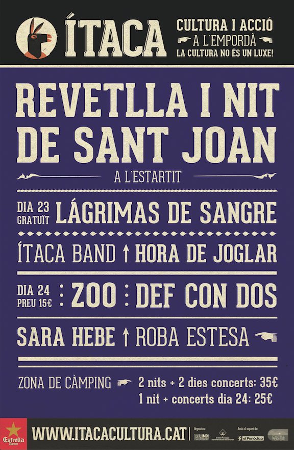 itacacultura's tweet photo. Vols viure el millor #SantJoan de la #CostaBrava?😏Vine a l'Estartit! Entrades pel dia 24 disponibles per 15€ a https://t.co/HzL2AjCATG https://t.co/jPLR7eB2H3