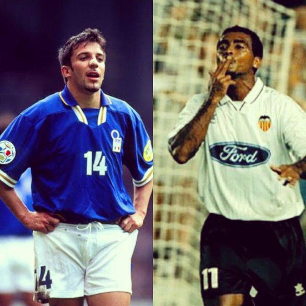 90sfootball's tweet photo. Which of these legends would you have preferred at your club?

Retweet for Alessandro Del Piero
Favourite for Romário https://t.co/J6U6JKKJ6v