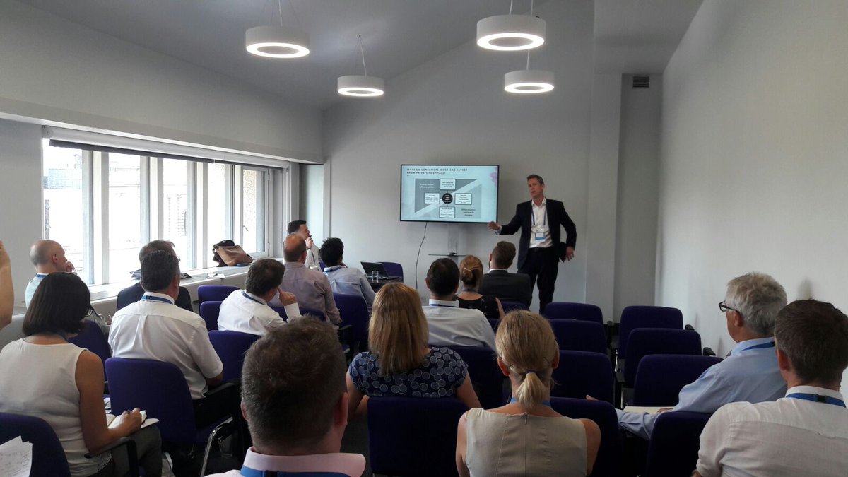 Ed Hudson from @CreateUK presents "Influencing patient choice - the true definition of a value proposition" #PrivateHealthSummit #marketing
