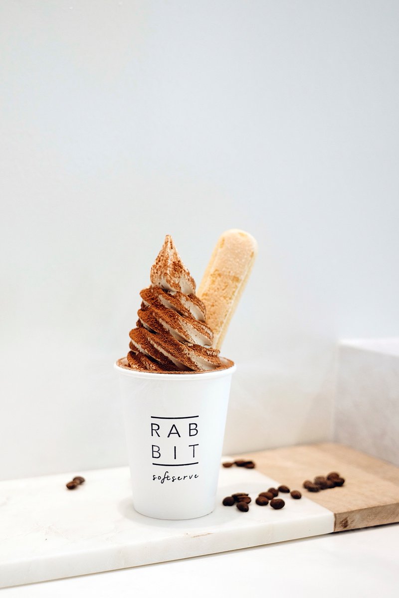 RabbitSoftserve's tweet photo. Tiramisu Softserve Ice Cream https://t.co/pQirDxsCcl