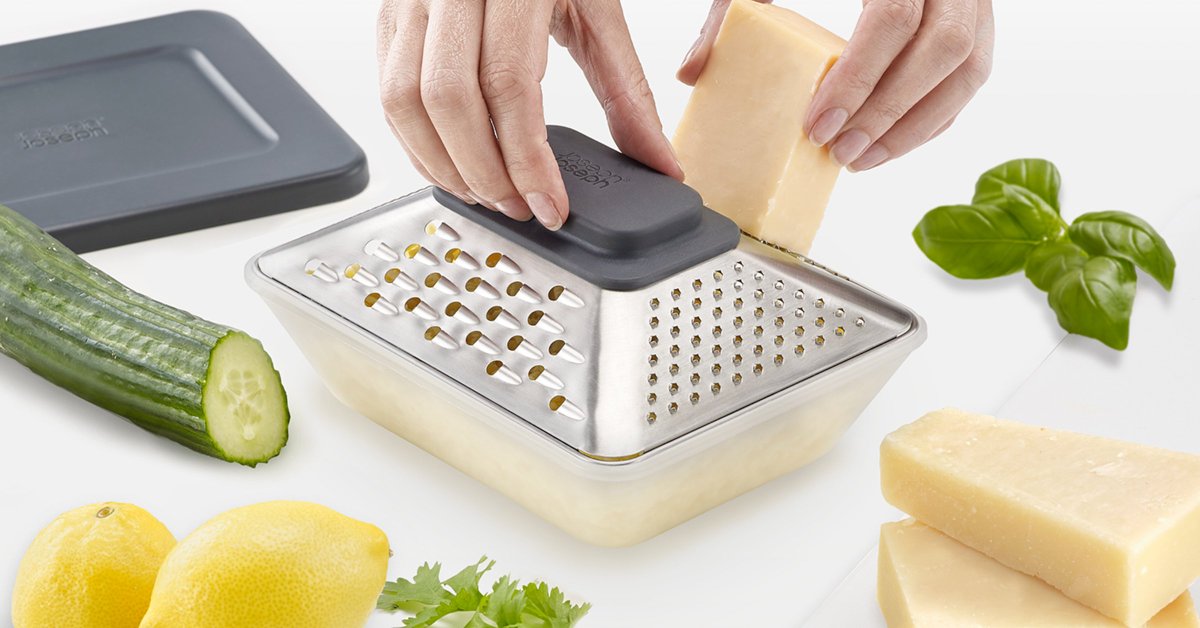 Simultaneously grate and collect with Prism - our design for <a href="/JosephJoseph/">Joseph Katande</a> See more: bit.ly/2sloid8 #JosephJoseph #equalsdesign