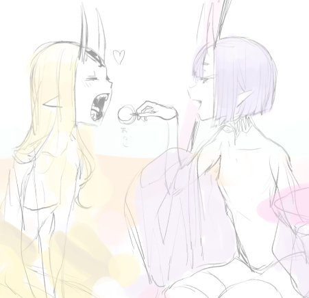酒呑童子(Fate) 「ばらきーの表情お気に入り 」|たくあんのイラスト