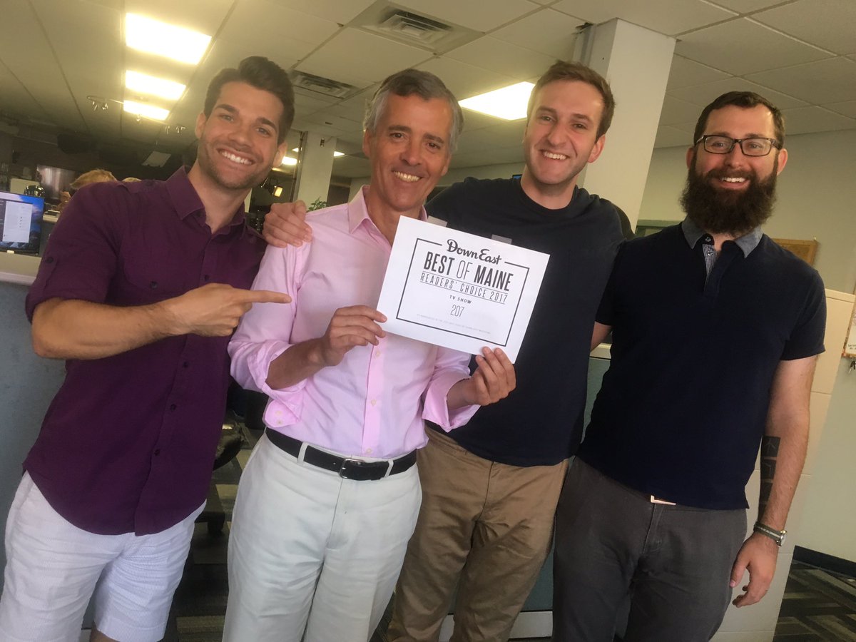 The voters have spoken... Congrats to the talented team that made @207TV 2017's Best Maine TV Show according to Down East Mag readers!!