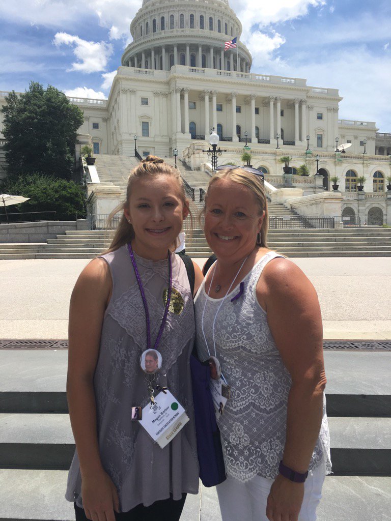 KJBarb's tweet image. On Capitol Hill to urge congress to make cancer research a national priority! #PANCaware #wagehope