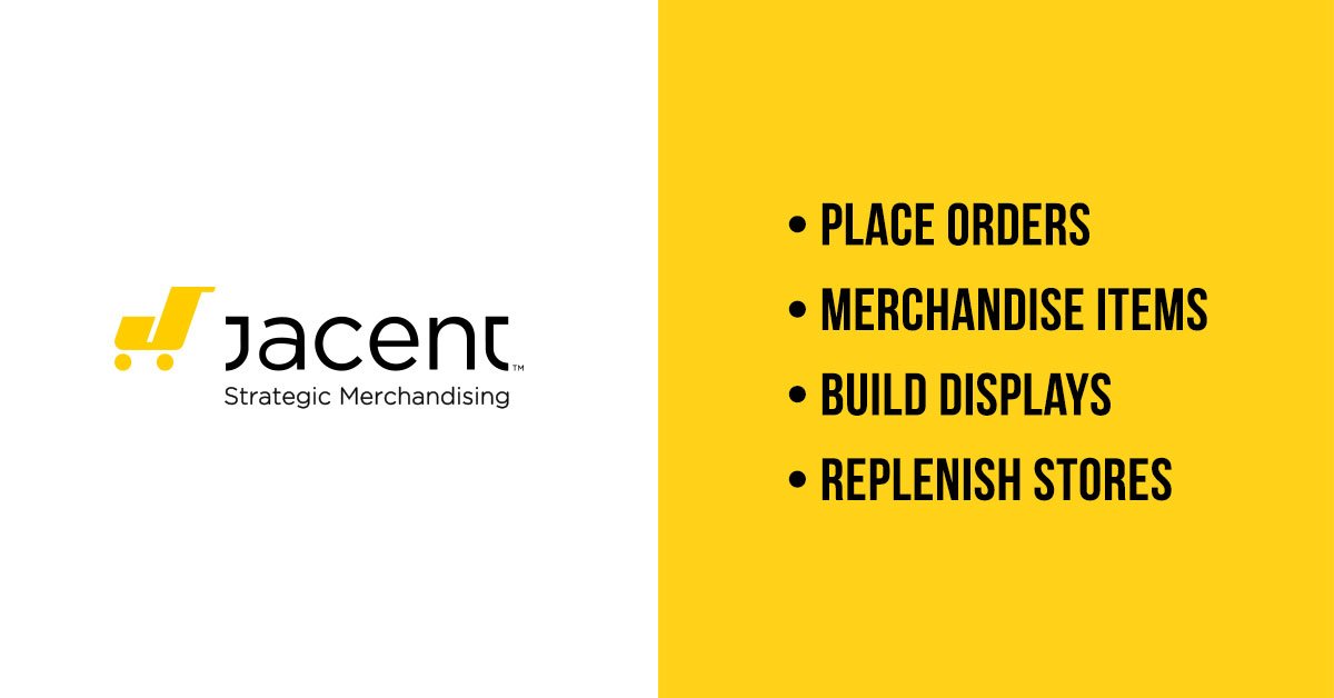 JacentRetail's tweet photo. From placing orders to building displays, #Jacent does it all.
#retail #merchandising https://t.co/jo7Rdn8kBL https://t.co/blbcxuLTNH