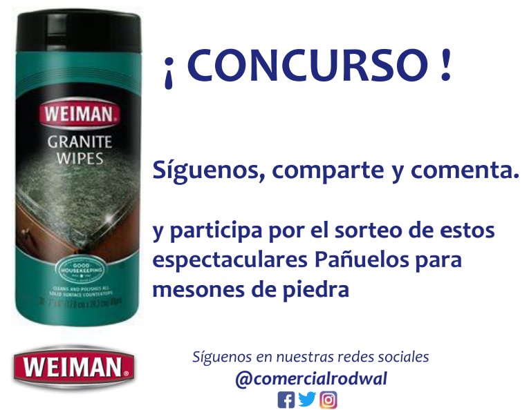 rodriguezrcia's tweet photo. Concurso @ComercialRodwal #rodwal https://t.co/hS5xDXS6l6