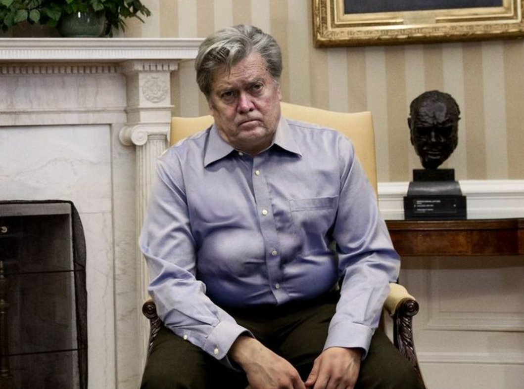 mmpadellan's tweet image. Watching Steve Bannon get SAVAGED for saying Sean Spicer got FATTER is poetic (if grimy) justice. I'm in.

I'll just leave this here.