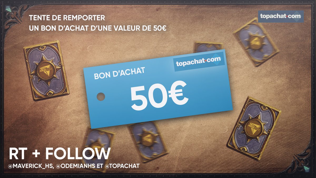 Maverick_HS's tweet photo. GIVEAWAY de la semaine ! RT + Follow @OdemianHS @TopAchat et @Maverick_HS pour tenter de remporter 50€ de chèque cadeau ! TAS dans 1 semaine https://t.co/AYgvlxMvSI