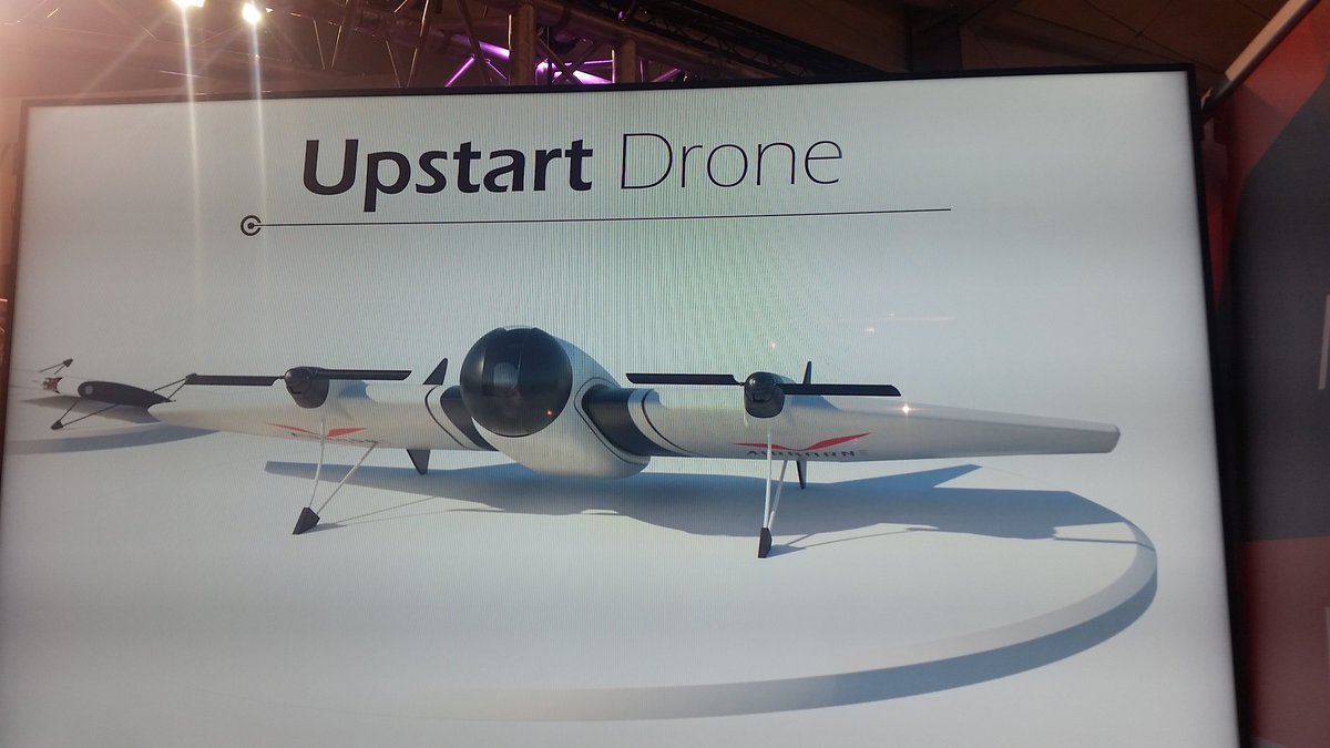 Très intéressant concept de drone avion capable aussi de faire du sur place chez Airborne concept #Bourget2017 à suivre en 2018