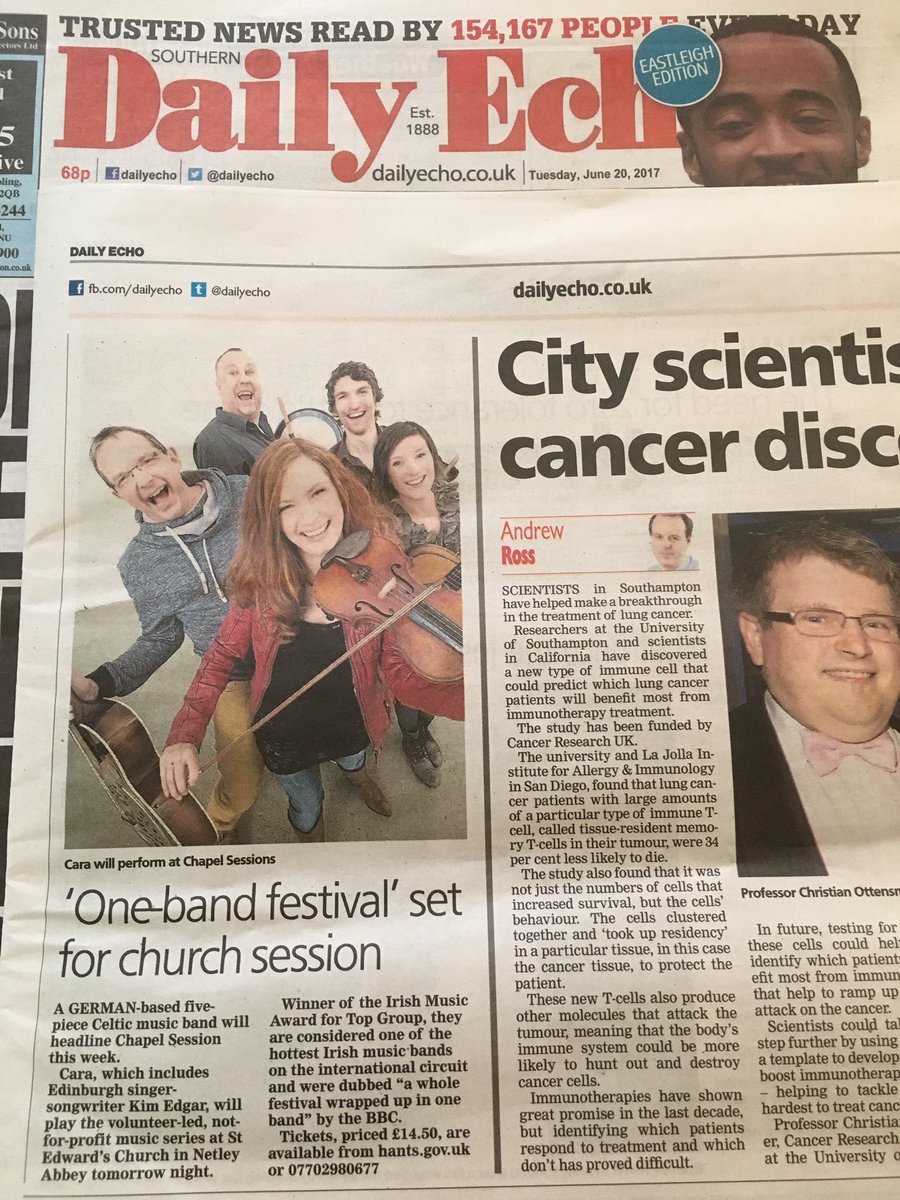 Sonja Davison (@jstpumpkin) on Twitter photo Read all about it Tomorrow <a href="/Caramusic/">Cara</a> play <a href="/chapel_sessions/">Chapel Sessions</a> St Edward's 💒 Grange Rd Netley <a href="/scenesouth/">What's On Daily Echo</a> <a href="/dailyecho/">Daily Echo</a> Tix £14.50 07702980677 🍀🎶👏 Read all about it Tomorrow <a href="/Caramusic/">Cara</a> play <a href="/chapel_sessions/">Chapel Sessions</a> St Edward's 💒 Grange Rd Netley <a href="/scenesouth/">What's On Daily Echo</a> <a href="/dailyecho/">Daily Echo</a> Tix £14.50 07702980677 🍀🎶👏
