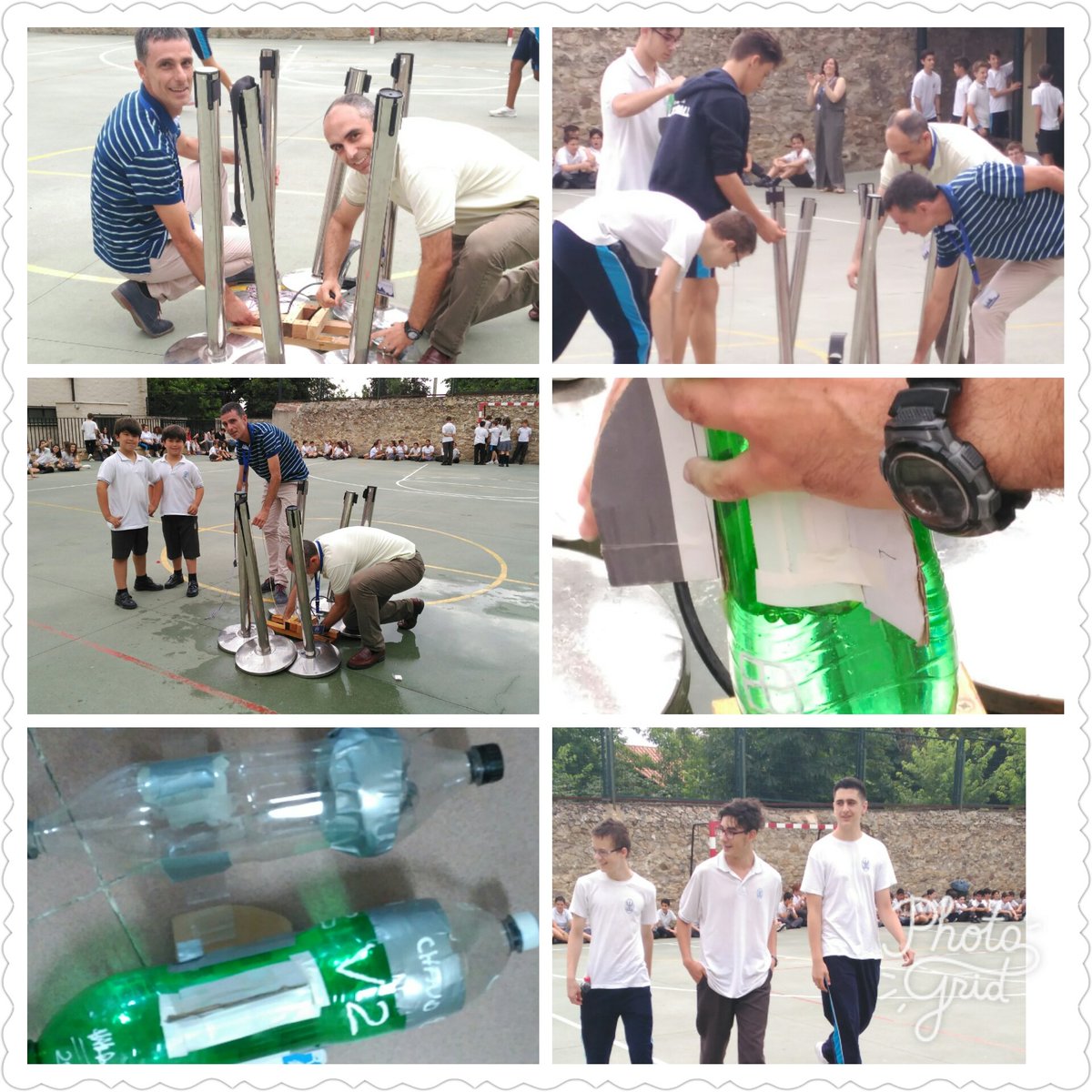 yolandaneurobio's tweet photo. Grandes profes que hacen vivir la Física a los alumnos de @concepcionistaE ...comprobando la 3° Ley de Newton con cohetes artesanales https://t.co/ERlWtuqfUx