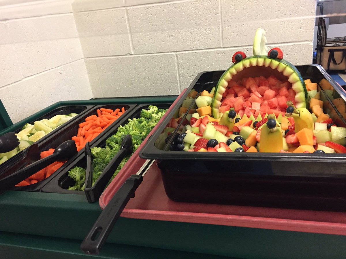 SchoolFood_GPS's tweet photo. In case you missed it...watermelon sharks at GMS last week. Thanks Chef Sam! https://t.co/ORtTVG2UtW