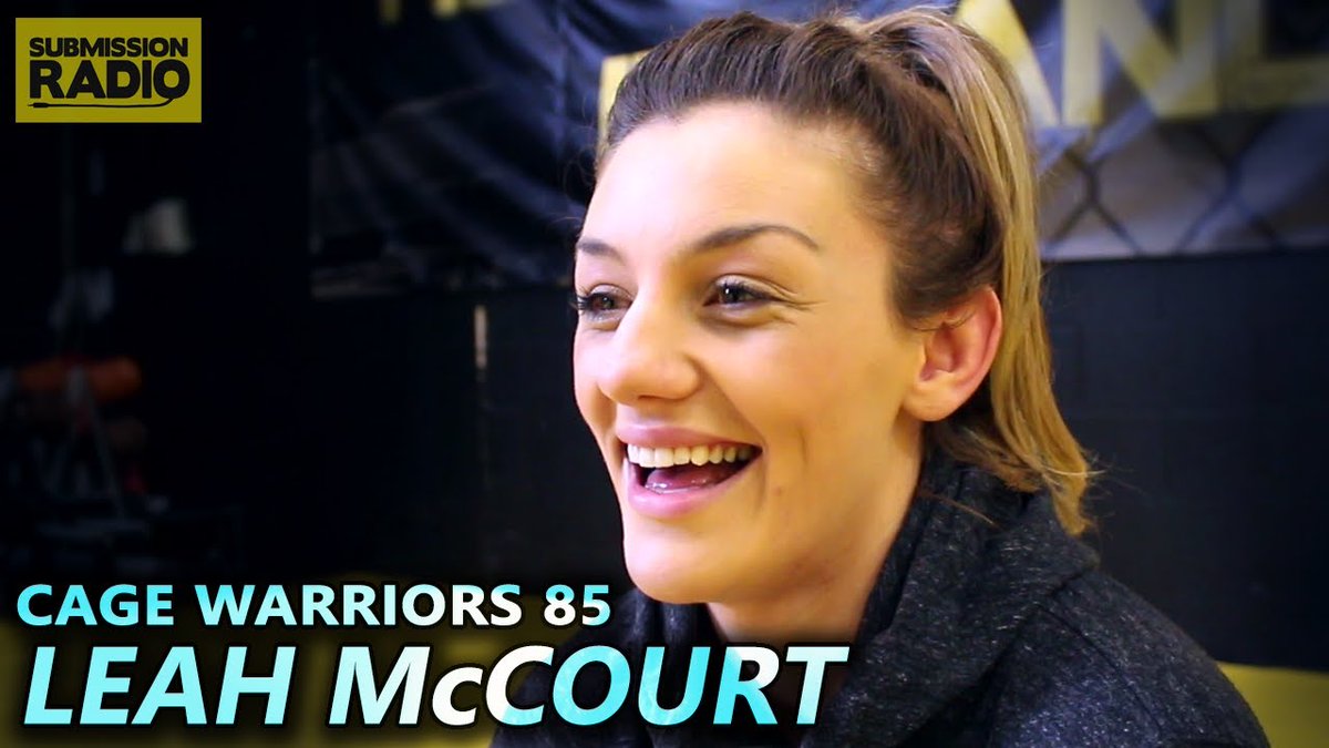 SubmissionRadio's tweet photo. Check out this fascinating interview w/ world champion @MissLeahMccourt ahead of her #CageWarriors85 pro debut!👊

👉https://t.co/08UmfjCCFk https://t.co/l6VgvoZQNJ