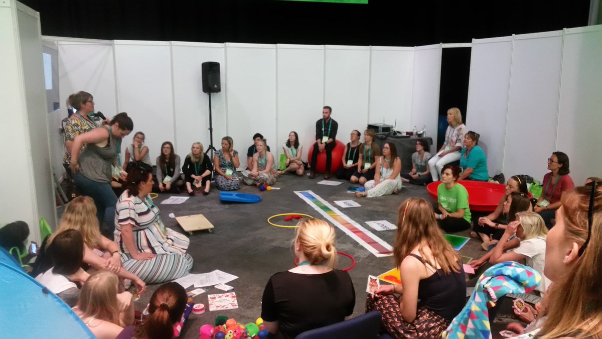 Lisa_D_OT's tweet image. #COT2017 Get up and go #sensory circuit at the #occupation station, can't wait to try it out! #bigkid