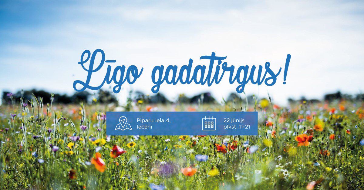 MikelaAlus's tweet photo. 🌾Ielīgosim svētkus Iecēnos! 🌾Jau 22. jūnijā tiekamies Līgo gadatirgū, kur varēsi baudīt Latvijas labumus!
https://t.co/Zm6TPRfHVS https://t.co/VJepnEU62N