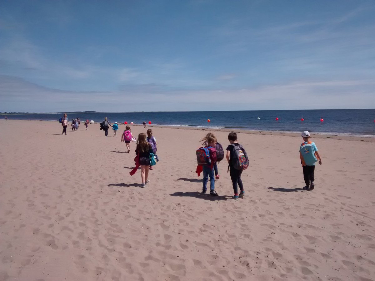 At the beach for our school trip
