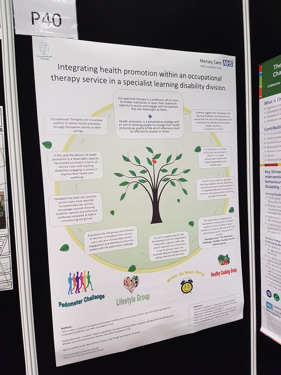 hsbannister's tweet image. Being creative with health promotion activities is vital!
Don't 4get to come and look at our poster - P40 @Mersey_Care  #LDWeek17 #COT2017
