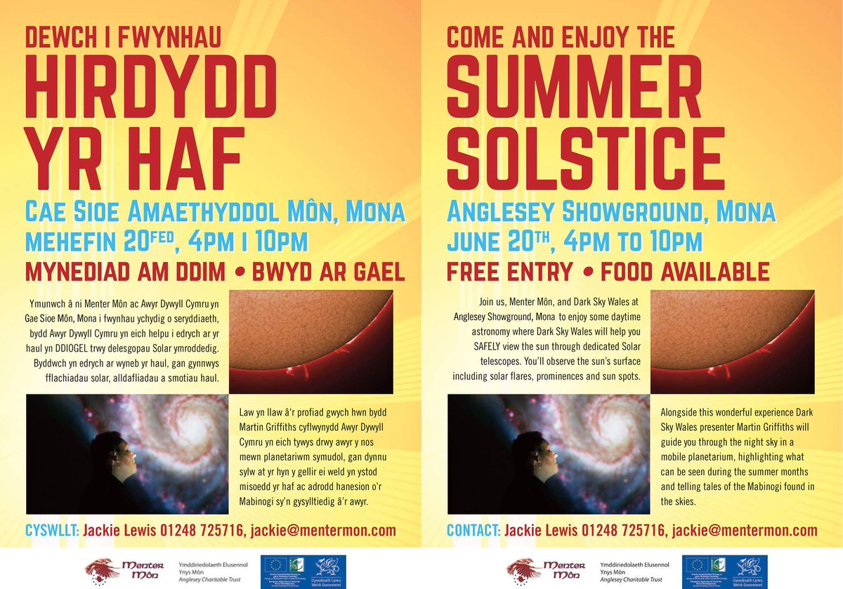 Looking forward to filming at this event in the Anglesey Showground tonight. Perfect weather for sun gazing and a bbq!