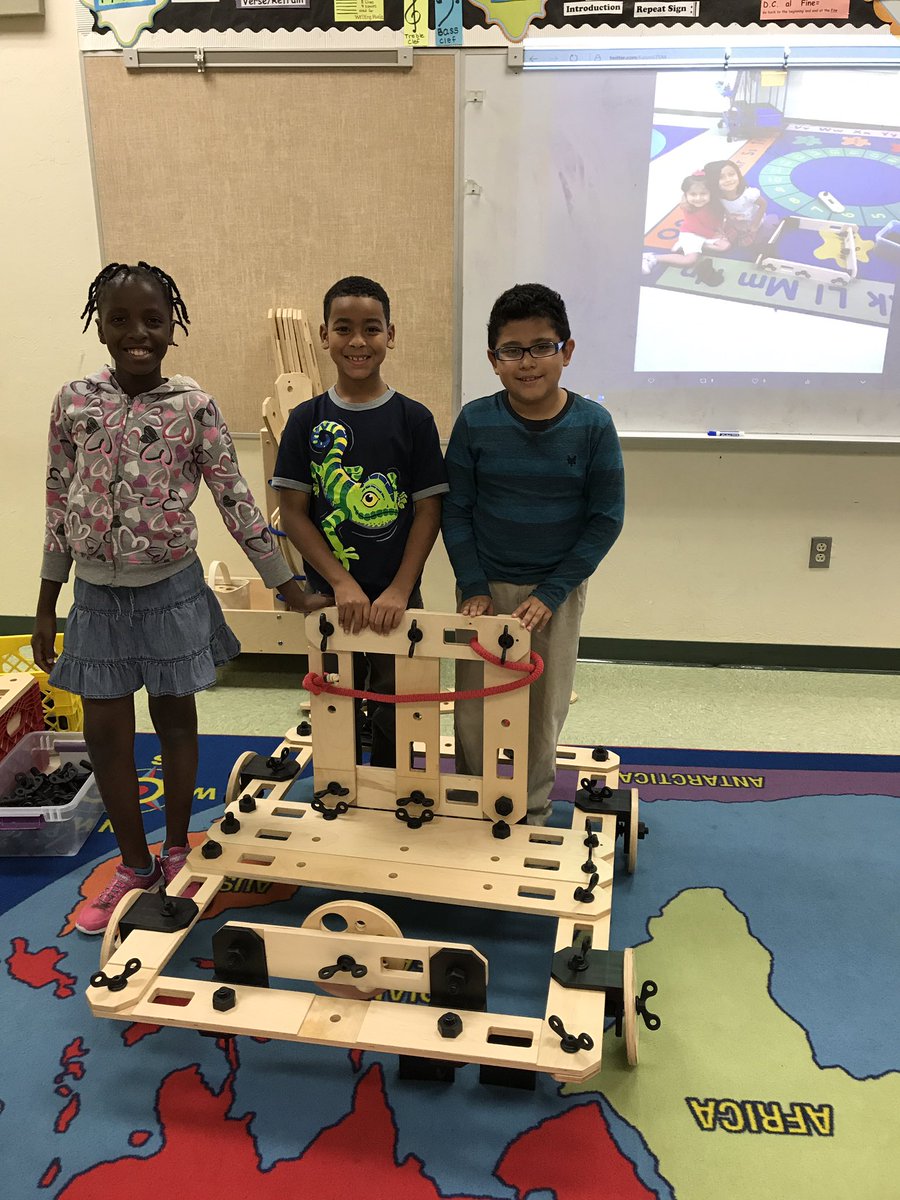 EatonSTEM's tweet photo. 4th graders @ParksideProud using @Rigamajig to create something new! Great job Bullfrogs! #ccpssuccess https://t.co/2ZyvjvOixm