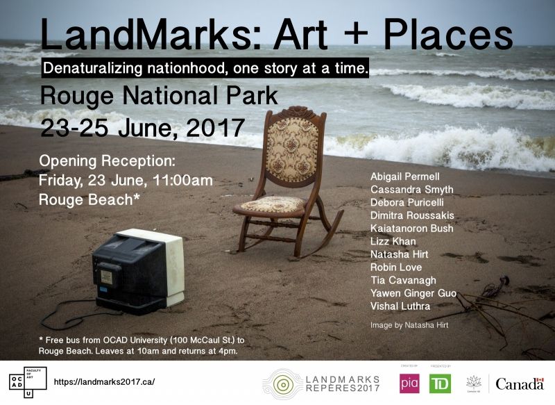 Free bus shuttle from #OCADU to see our student <a href="/LandMarkRepere/">LandMarksRepères2017</a> student exhibitions at <a href="/RougePark/">Rouge National Urban Park, Parks Canada</a> on Friday buff.ly/2toJdL8