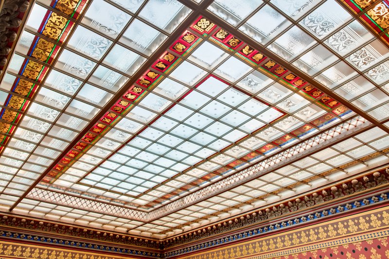 NY State Capitol's stained glass ceiling. #newyork #architecturalphotograpy #nystatecapitol <a href="/NYS_OGS/">NYS General Services</a>