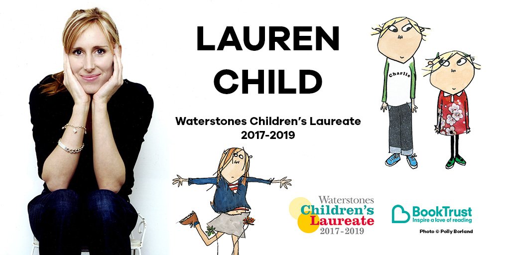 Booktrust's tweet photo. Don't forget to enter our competition to win signed books from new @UKLaureate Lauren Child (AND a biscuit medal!) https://t.co/ssEgfBdVSi https://t.co/2GhkW6Krkr