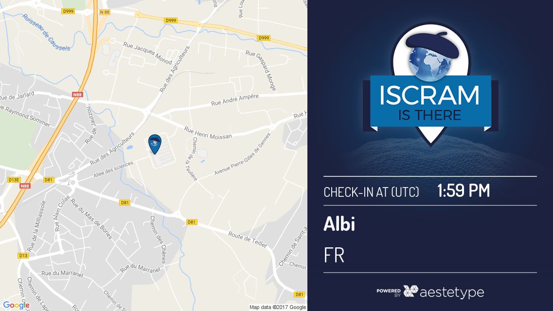 ISCRAM is There tweet media