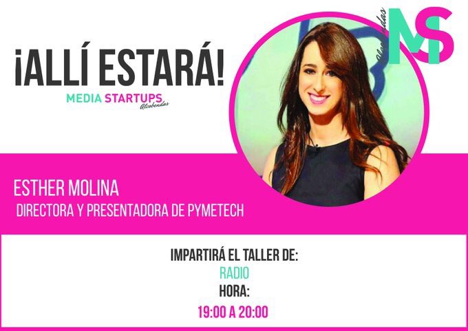 E_Molina_'s tweet photo. Nos vemos el 29-jun en @media_startups Tenemos un #Taller de Radio muy chulo entre manos 📻 Os esperamos!🤘🏼#MSAlcobendas https://t.co/LvmfWgRUfe