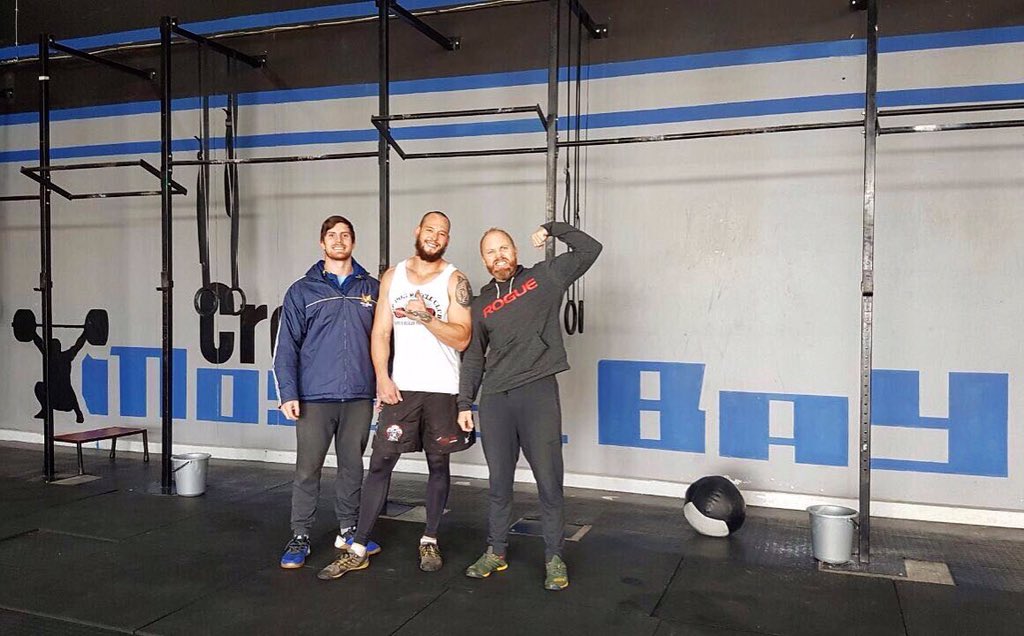 Good Crossfit session with these guys <a href="/CrossFitMBay/">CrossFit Mossel Bay</a>. #EFC61 at <a href="/SunCityResortSA/">Sun City Resort</a> 8 July, live on <a href="/SABC3/">S3</a> from 9pm! <a href="/EFCGraeme/">Graeme Cartmell</a> <a href="/EFCworldwide/">EFC Worldwide</a>