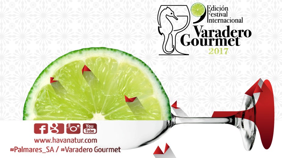 Se acerca la hora de levantar las copas para brindar por un nuevo Festival de la Cocina Gourmet en Cuba. 
#VaraderoGourmet 2017