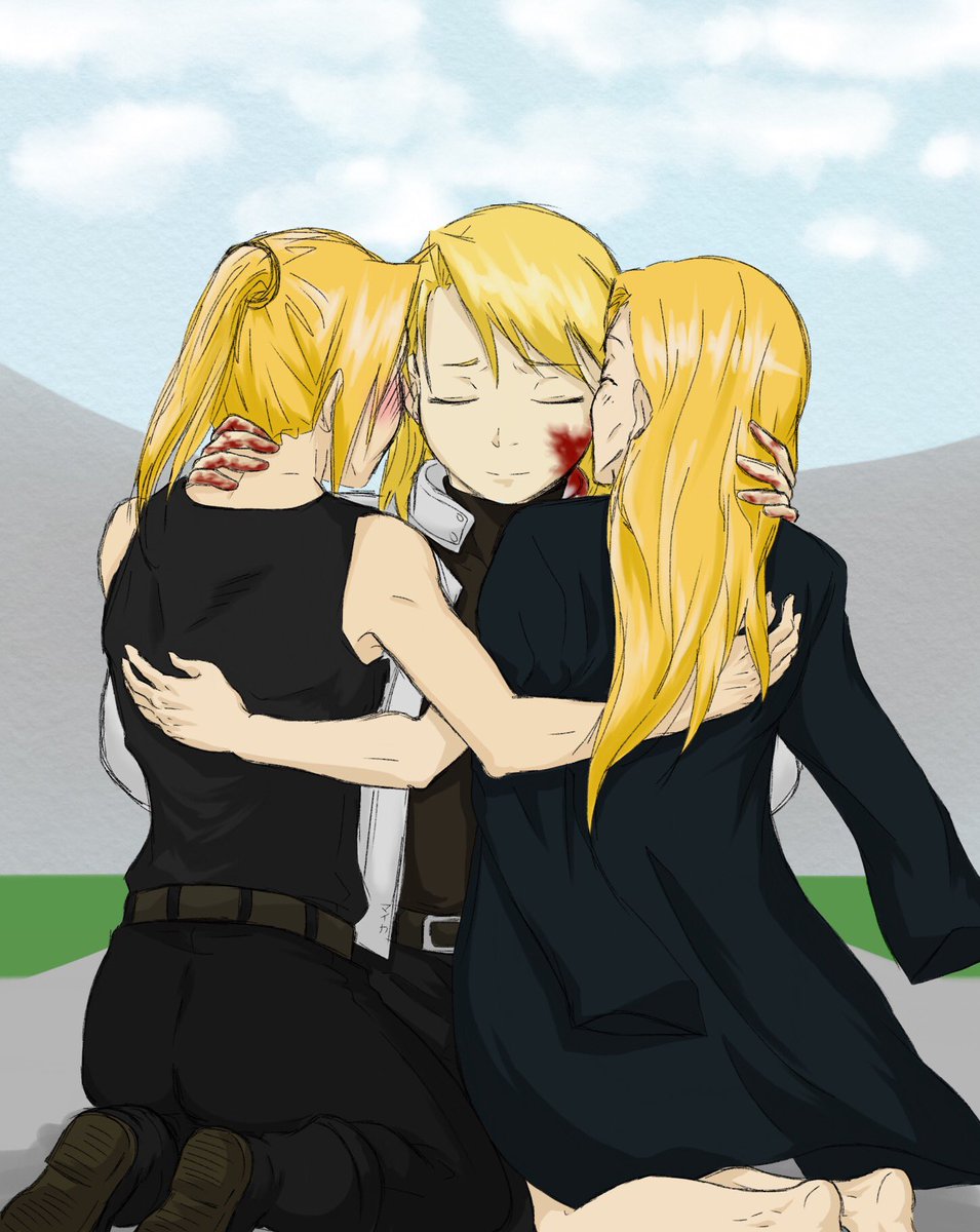 micstheMD's tweet image. have some post-promised day mama!hawk feels hehe #mamahawk #fma #fmab