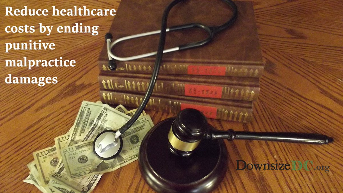 DownsizeDC's tweet photo. Punitive malpractice damages reward lawyers, harm patients. Tell Congress Fix It! https://t.co/W7bg6LGsGt #tlot #RonPaul #Obamacare https://t.co/MIDsrOElFk