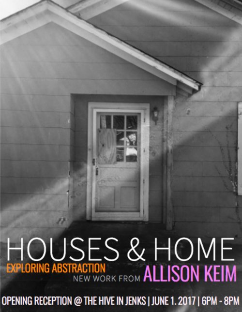 Be sure to stop by the Hive throughout June to check out “Houses &amp; Home” by Allison Keim! Great abstracts+photography. Gallery open 1-5 M-F.