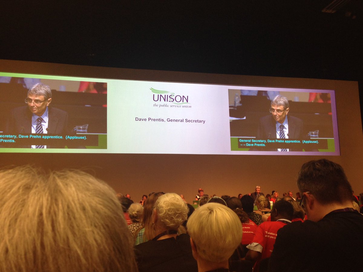 General Secretary Dave Prentis addresses Conference