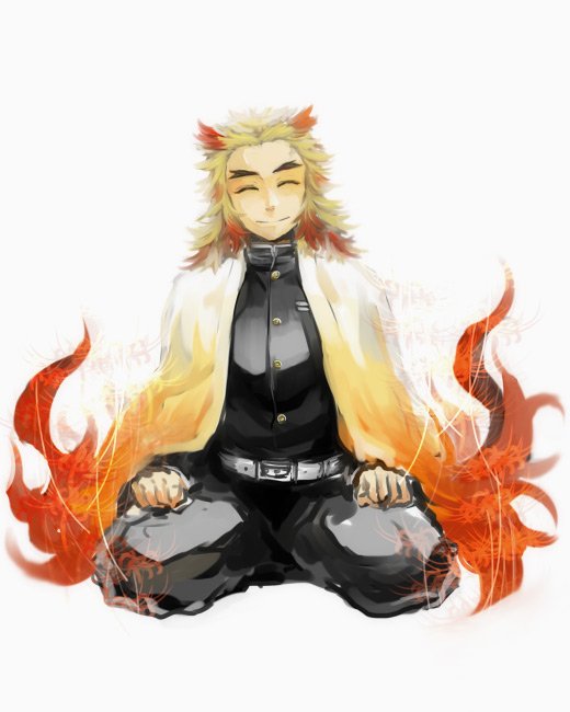 230(ふみ丸)さんがTwitterに投稿した煉獄杏寿郎(鬼滅の刃)のイラスト。