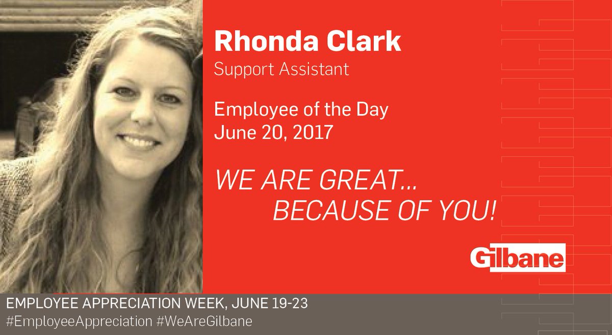 GilbaneTexas's tweet photo. It's Employee Appreciation Week at Gilbane! The Southwest Division is proud to honor our Employees of the Day all week this week! #EAWEEK https://t.co/W1k3b8putJ