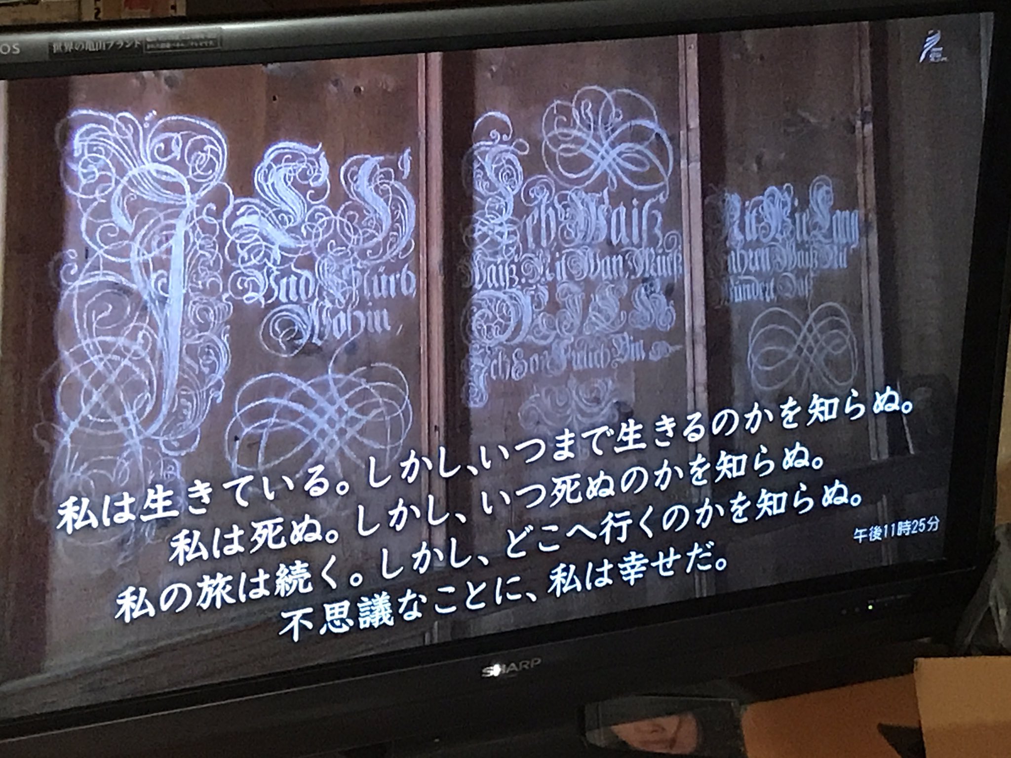 ヴァーツラフ 私は生きている しかし いつまで生きるのかを知らぬ 私は死ぬ しかし いつ死ぬのかを知らぬ 私の旅は続く しかし どこへ行くのかを知らぬ 不思議なことに 私は幸せだ というマクシミリアン1世の詩を今知ったんですが名言だ