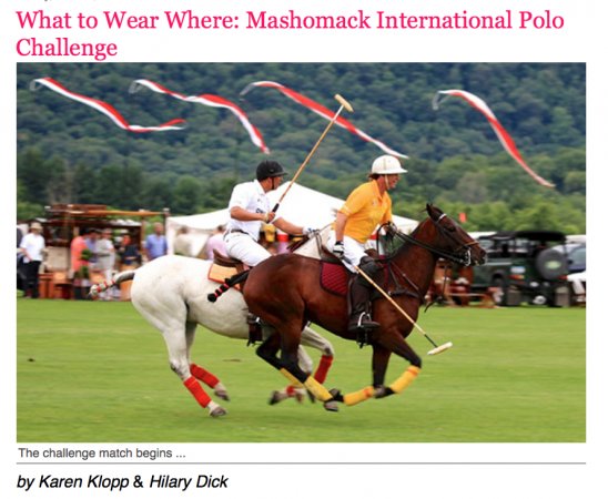 What2WearWhere's tweet photo. Thank you @NYSOCIALDIARY for publishing our article on the 20th Anniversary of the @MashomackPolo Challenge. https://t.co/bs61spro98 https://t.co/VNrD158H9t