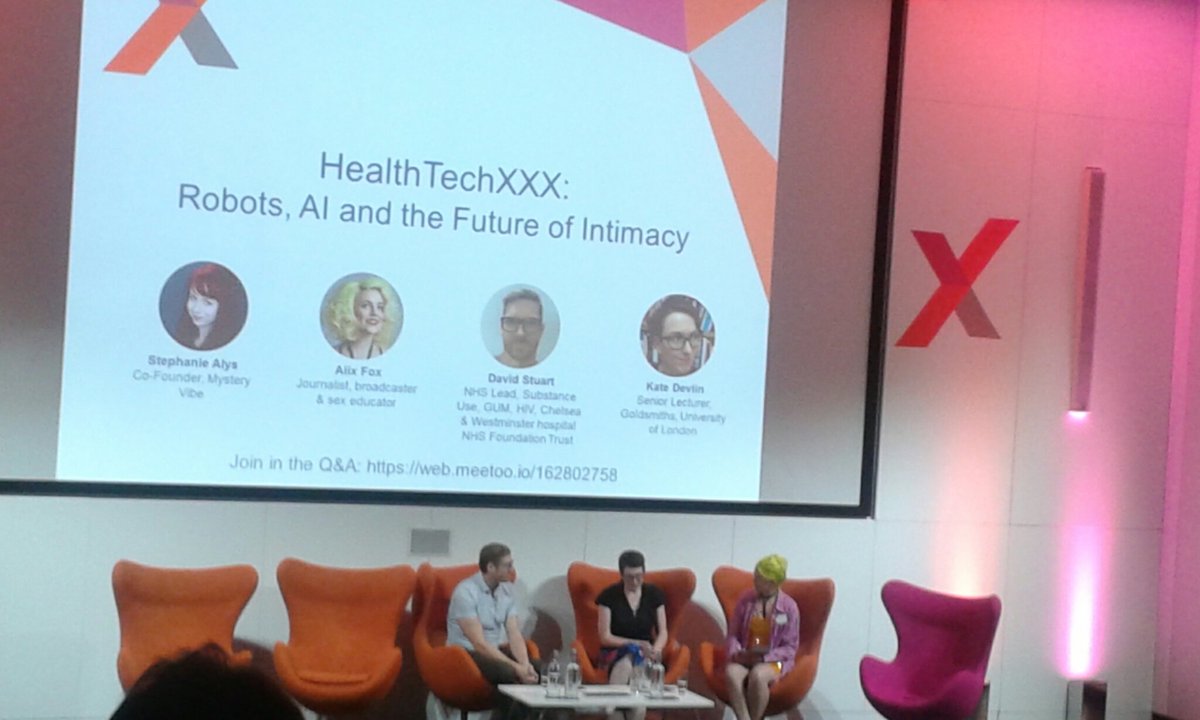 DaveRG47's tweet photo. Take a look into SexTech, it's "often at the cutting edge of technology" @AlixFox @HealthTechX #HTX17 https://t.co/HwzJiTl0Cq