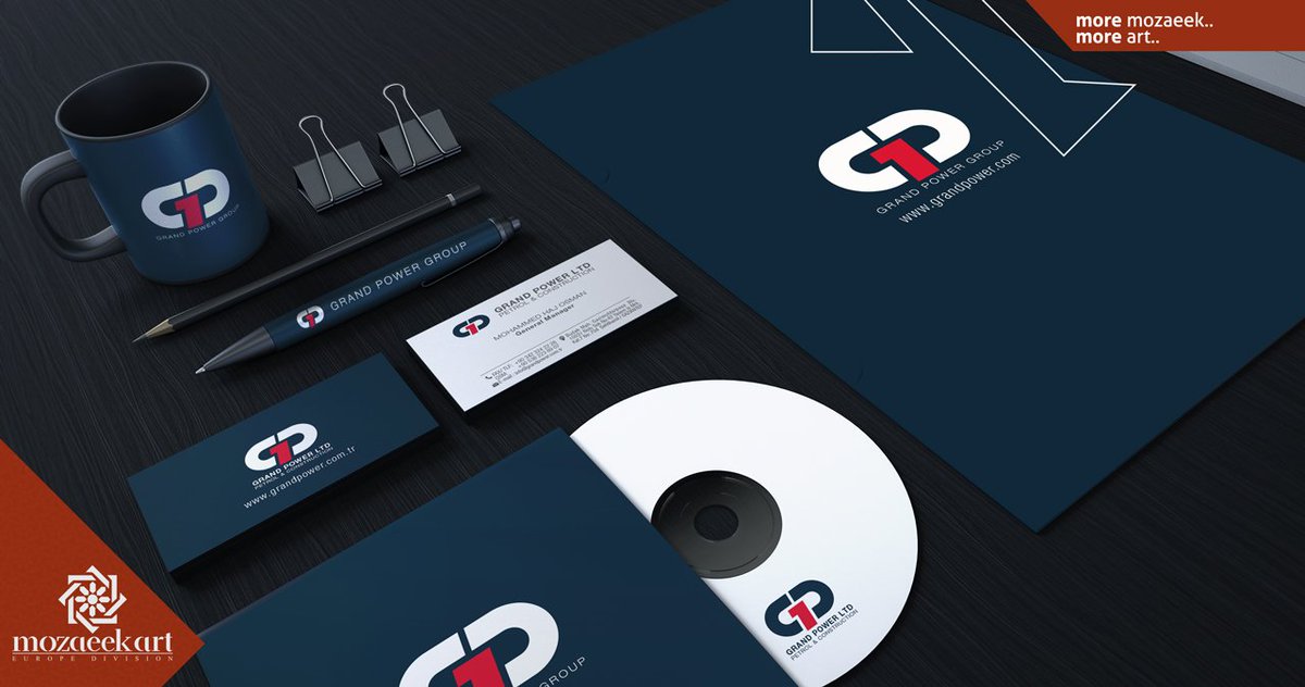 mozaeek_art's tweet photo. Mozaeek Art For Advertising Services
Design #stationery to GRAND POWER company #TURKEY
#موزاييك_آرت #mozaeek_art  #art  #marketing #logos https://t.co/ThP0owESIw