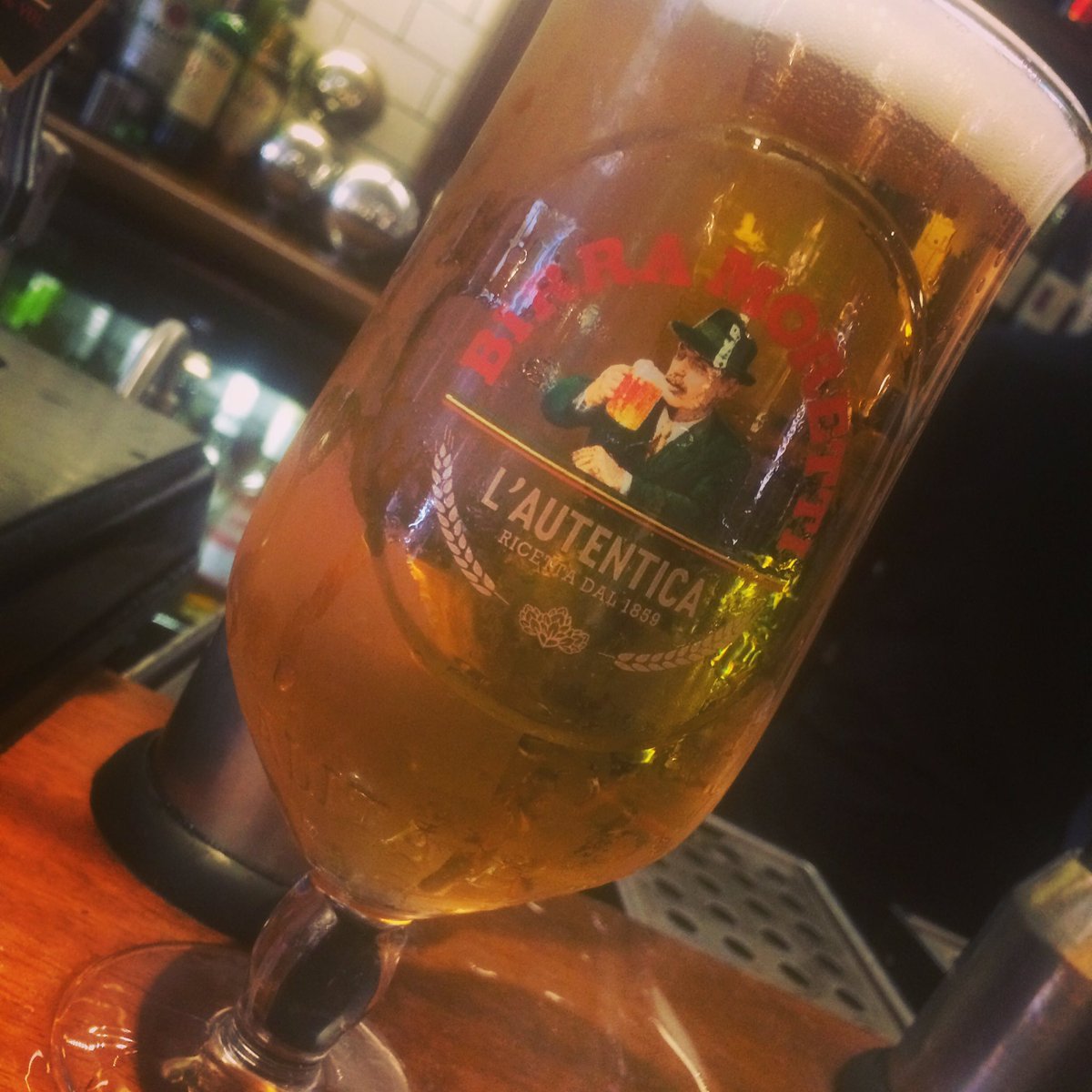 Or why not try one of our #pints of #birramoretti 🍺🍻 Ice cold.. perfect for the weather!