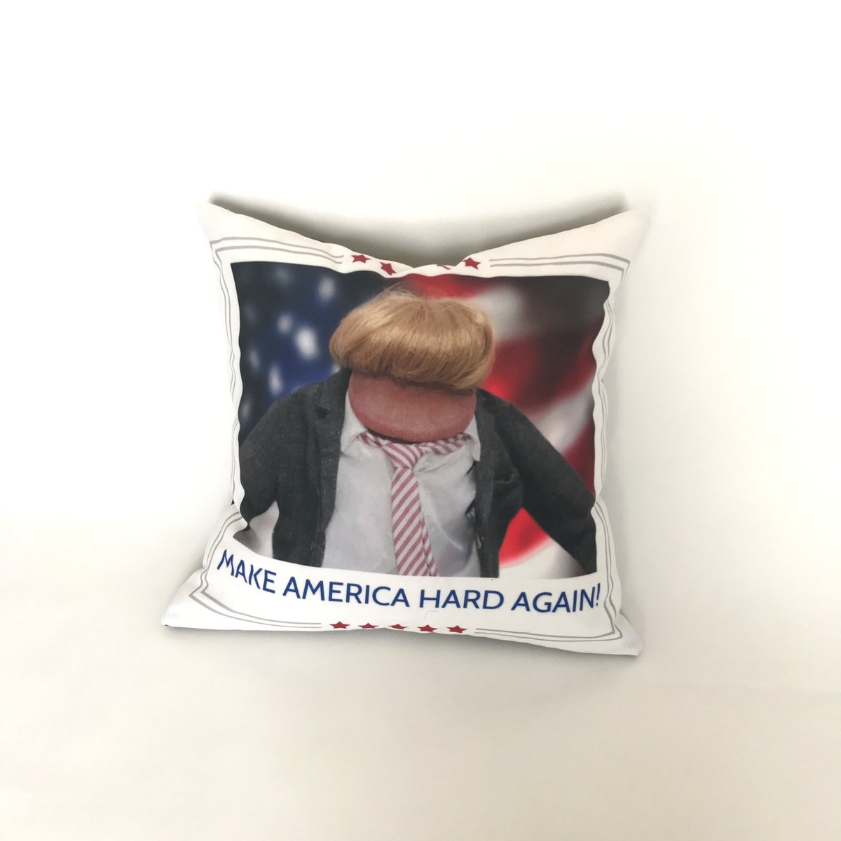 DictureOfficial's tweet photo. Decorative Pillows now available for purchase. Only 10 right now. Making more soon. https://t.co/SdsYCWHdbR #dickgift #Trump #trumpgift https://t.co/kr6wLCIh6T