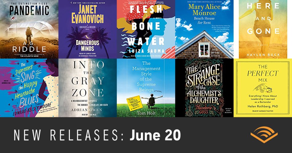 Audible (@audible_com) on Twitter photo #NewReleases from <a href="/Riddlist/">A.G. Riddle</a>, <a href="/janetevanovich/">Janet Evanovich</a>, <a href="/maryalicemonroe/">Mary Alice Monroe</a>, @luizasauma, and more. adbl.co/FreshListens #NewReleases from <a href="/Riddlist/">A.G. Riddle</a>, <a href="/janetevanovich/">Janet Evanovich</a>, <a href="/maryalicemonroe/">Mary Alice Monroe</a>, @luizasauma, and more. adbl.co/FreshListens