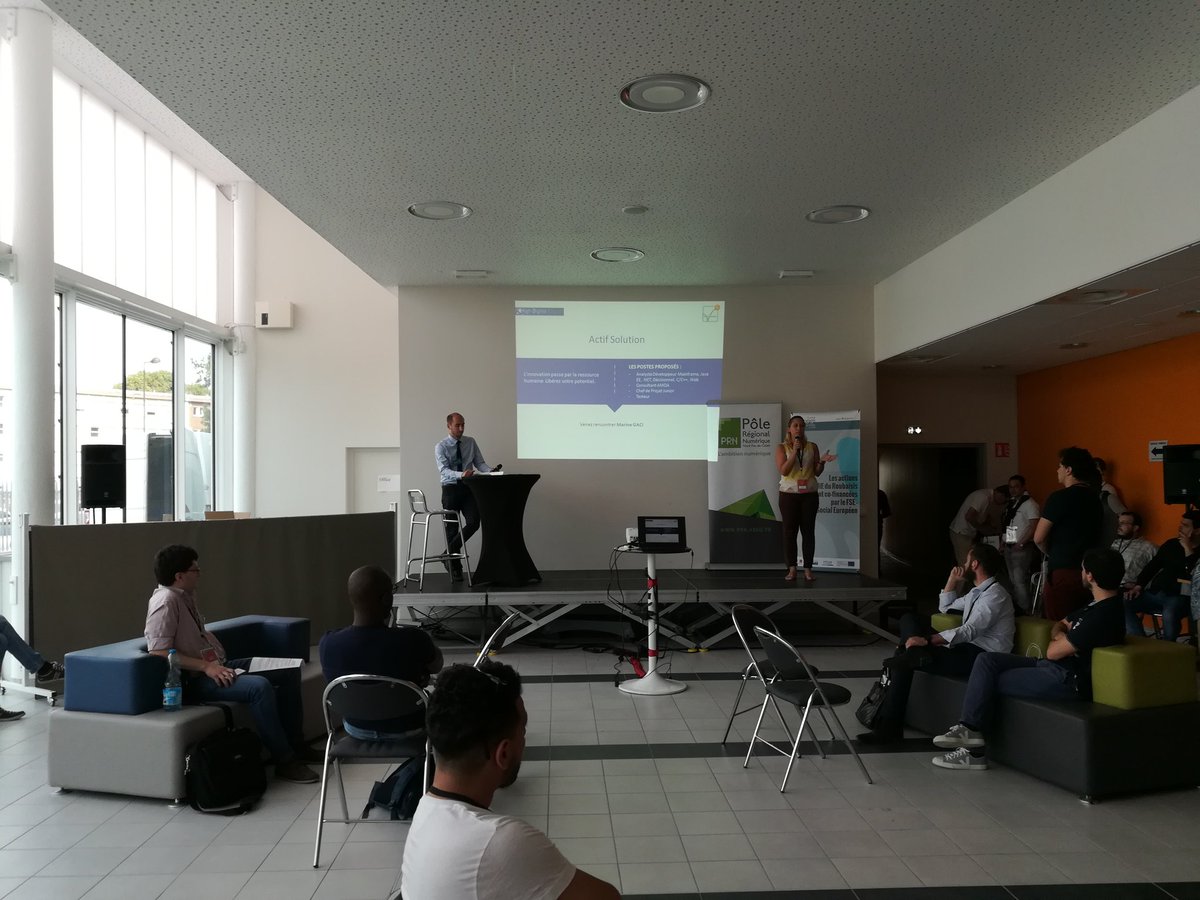 TonJOBnumerique's tweet photo. High Digital Emploi 2e temps 2e pitch: actif solution #hdf2017 #stab #roubaix #emploi https://t.co/bSG167aUNO