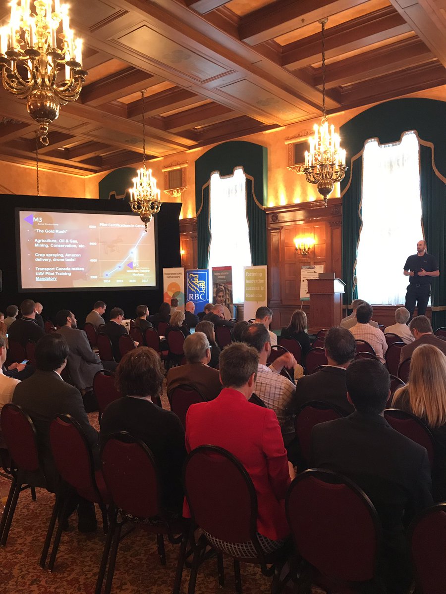 arvincore's tweet photo. M3 Aerial Productions to launch an online training platform for drone operators and pilots @InnovateMB #liftoffmb https://t.co/G8tGbuYv1V