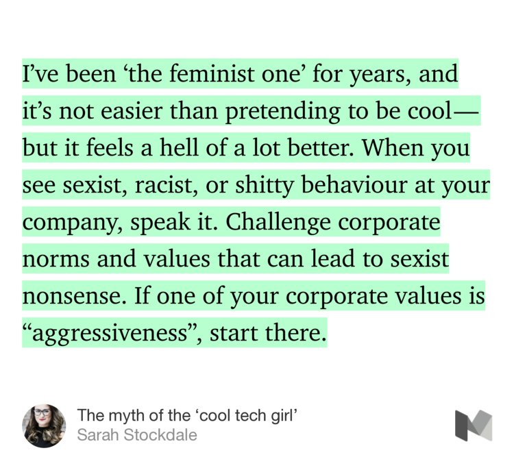 copyhackers's tweet image. The myth of the ‘cool tech girl’ by @skstock medium.com/@skstock/the-m… #MakeItAwkward