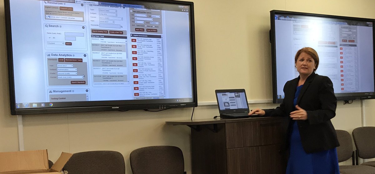 JenniferAGates's tweet photo. @CobbSchools Assessment Dir Gretchen Walton builds excitement 4 #CTLS #CTLSLearn #CTLSAssess Now has #PLC teams #Lovetoleadhere #engagecobb https://t.co/X1eBSoTrZ6