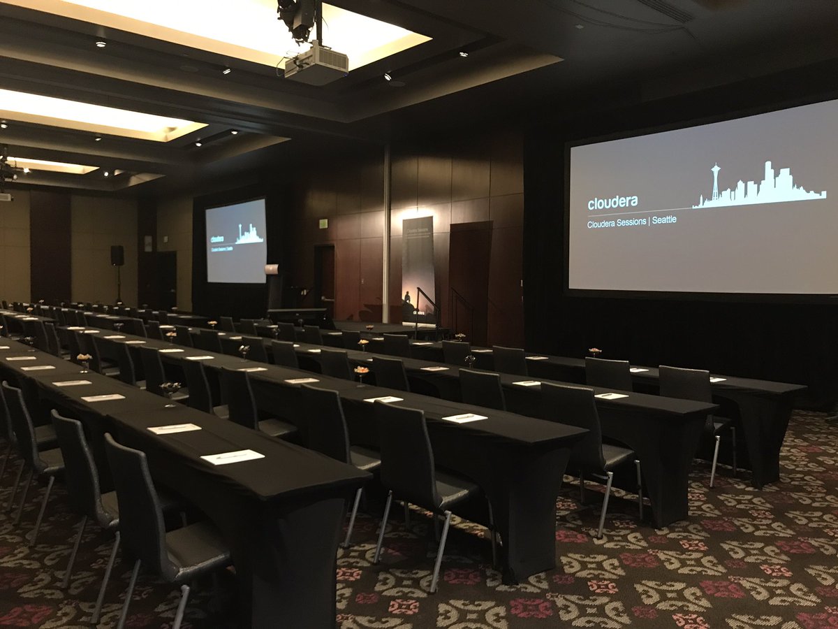 davinatangkim's tweet photo. Almost ready! #ClouderaSesh https://t.co/rGcuqHAzqZ