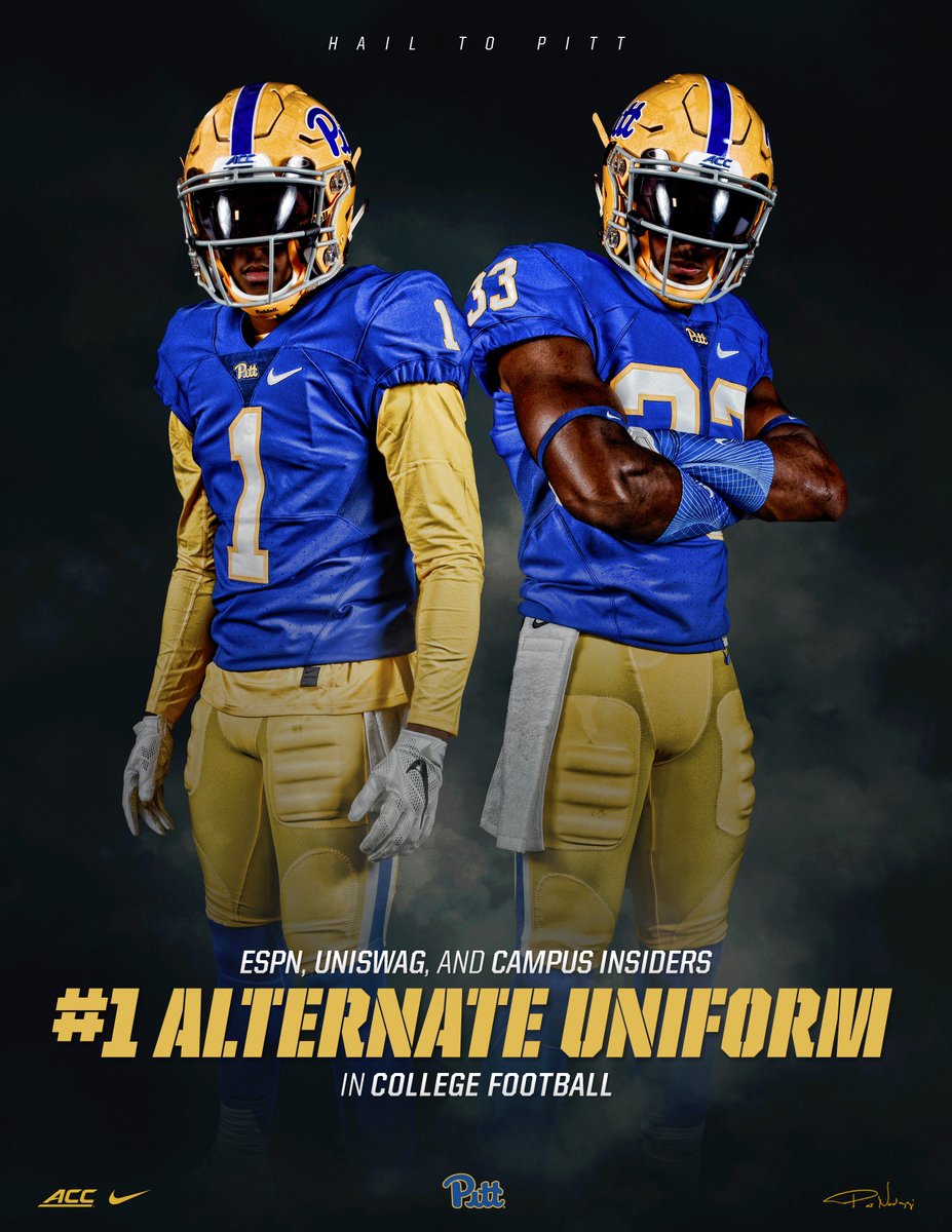 CoachDuzzPittFB's tweet photo. #1 Alternate Uniform in College Football 🔥

#H2P https://t.co/WMAGrQDQjH