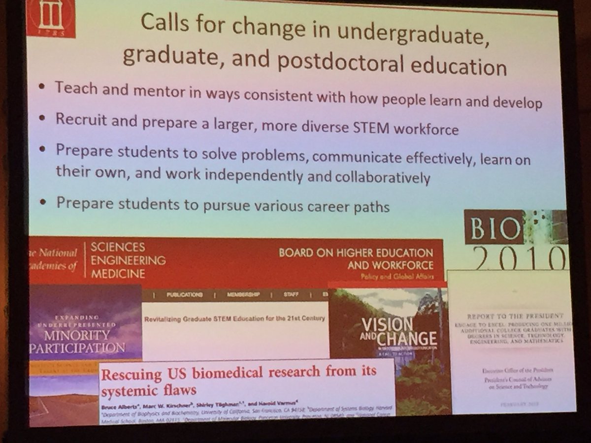 LizSilvaCA's tweet photo. Calls for change in biomed training, from Erin Dolan #TWD2017PDM https://t.co/bdilBIizOF